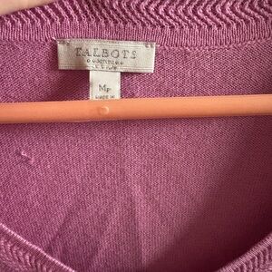 Talbots Women's V-Neck Sweater in Rose